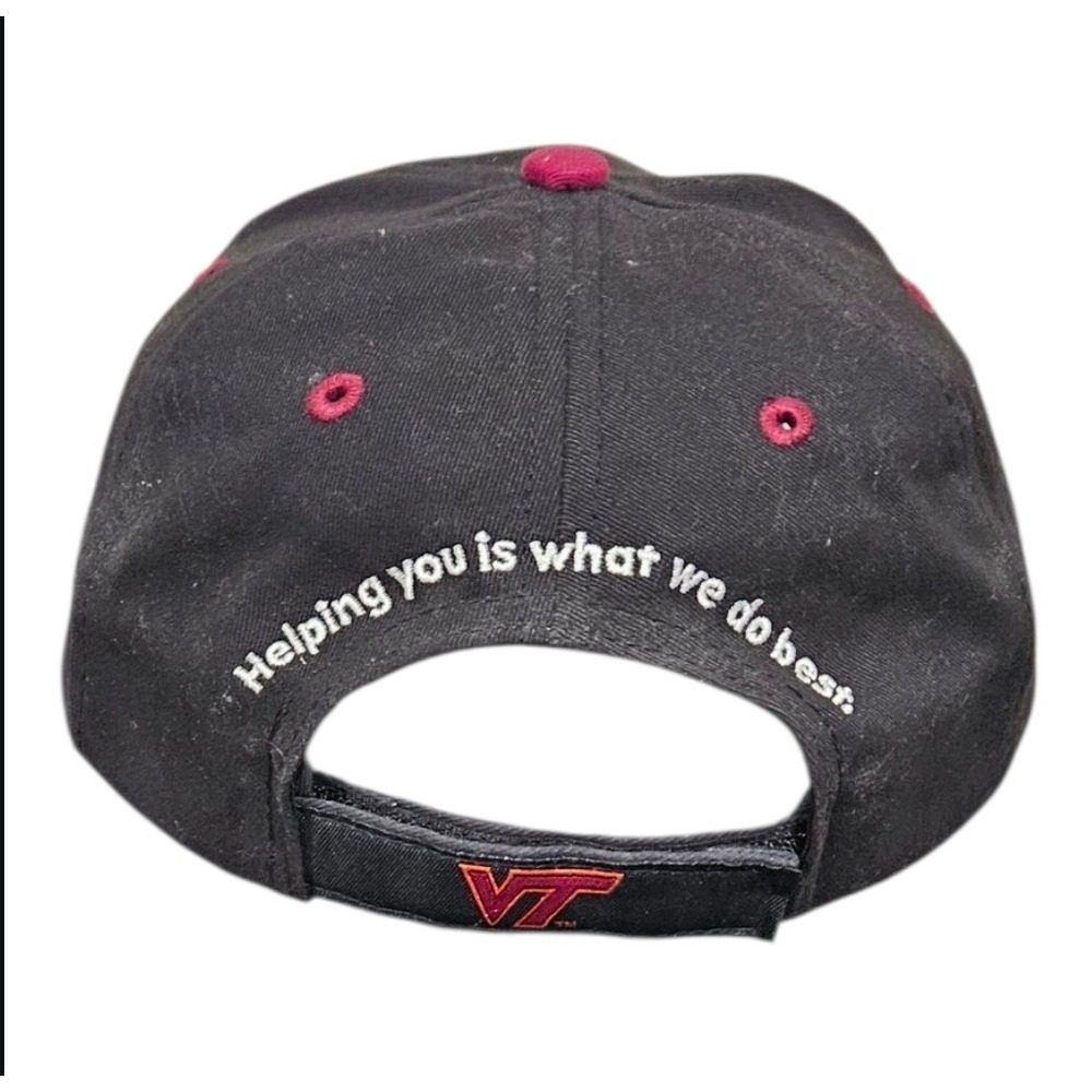 Virginia Tech VT Hokies Hat Cancer Awareness Ribbon Cap Black Football - Picture 4 of 5